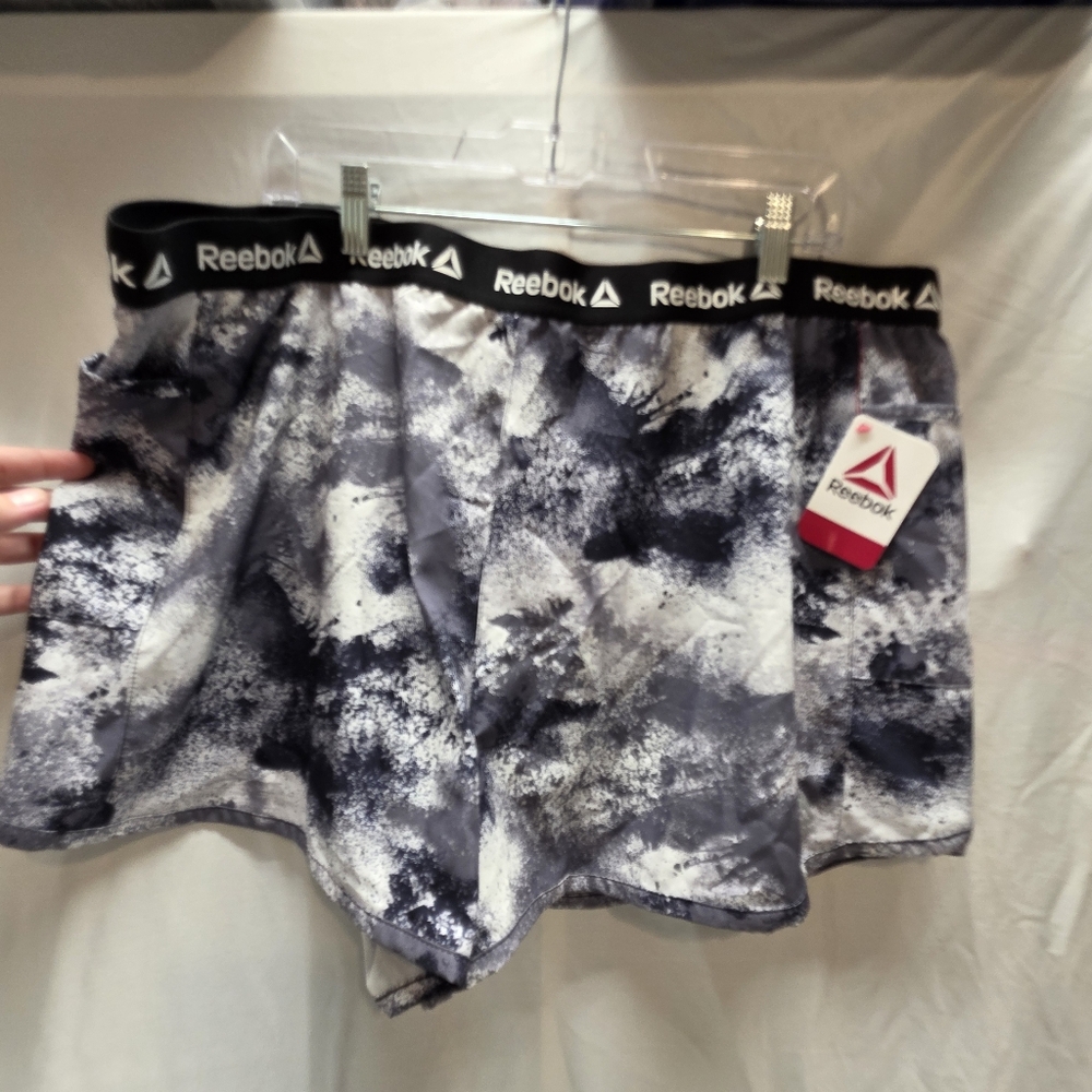 Reebok Black and Gray Shorts